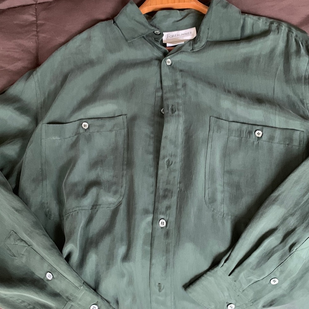 Long sleeve, silk dress shirt